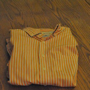 Orange Stripped Button Down